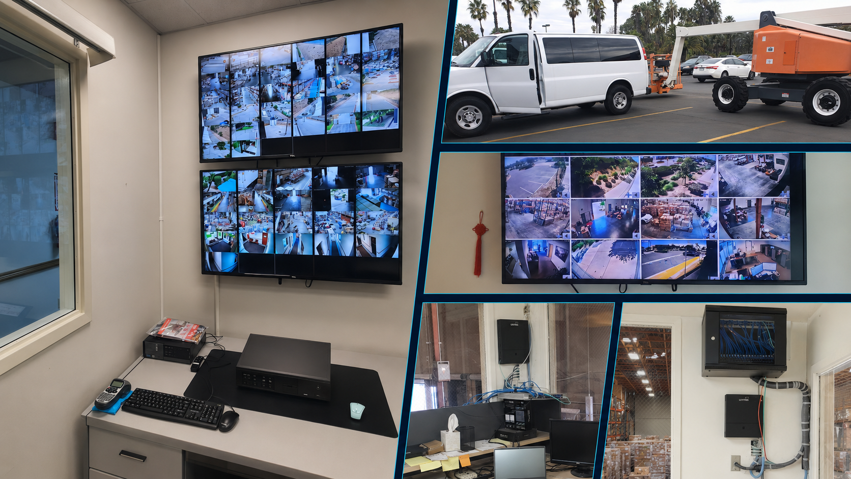 Real Rasec TECH surveillance, warehouse and network solution projects